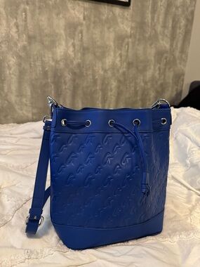 Blue Glamaholic Bucket Bag Large